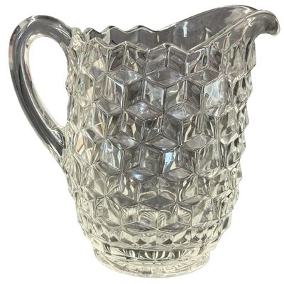 Vintage Fostoria American Clear Glass 39 oz Pitcher