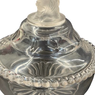 Antique "Gillinder and Sons" Lion Compete Candy Dish