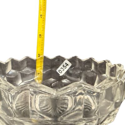 Vintage Fostoria American Clear Pressed Glass 4 3/8" X 2 3/8" Ice Cream/Fruit Bowl - Set of 2