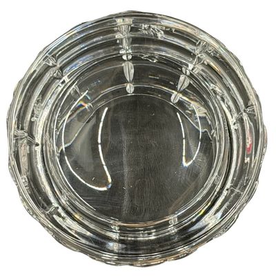 Vintage Crystal Honey Jar & Lid with Wood Spoon/Dipper Giftware Set