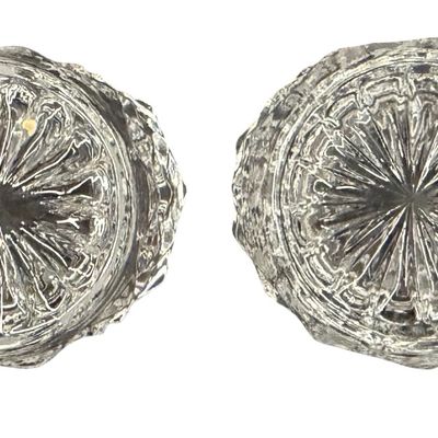 Vintage Fostoria American Clear Glass Toothpick Holder - Set of 2