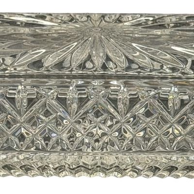 Vintage Waterford Araglin 1/4 Pound Crystal Butter Dish with Lid