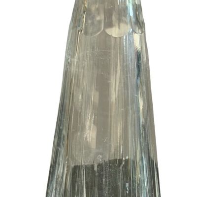 Vintage Tall Crystal Hand Cut Heavy Full Lead Decanter