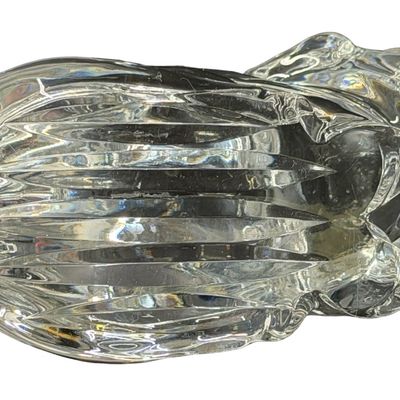 Vintage Waterford Crystal Pig Figurine Heavy Desk Paperweight