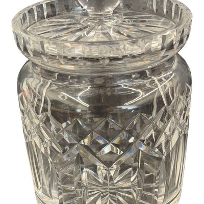 Vintage Waterford Lismore Biscuit Barrel with Lid