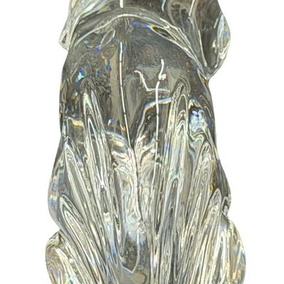 Vintage Waterford Crystal Pig Figurine Heavy Desk Paperweight