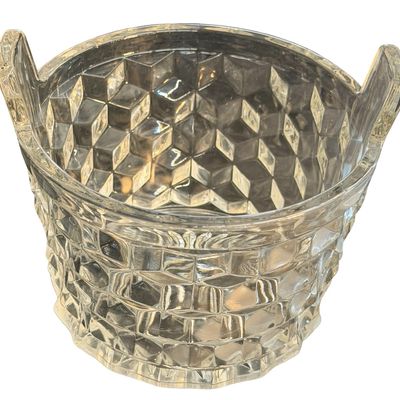 Vintage Fostoria SMALL Ice Bucket With Handle
