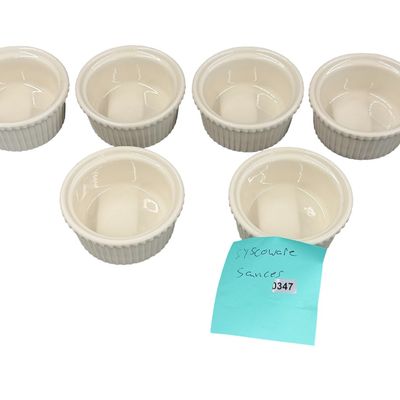 Vintage Syscoware Ceramic Individual Tart or Quiche Baking Dishes -Lot of 6