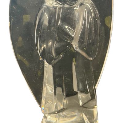 Baccarat Clear Crystal Angel with Folding Hands Figurine