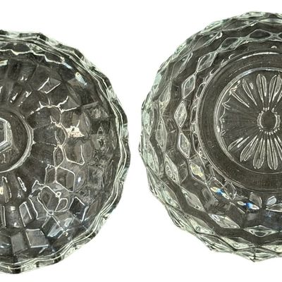 Vintage Indiana Glass Whitehall Cubist Cover Candy Dish with Lid