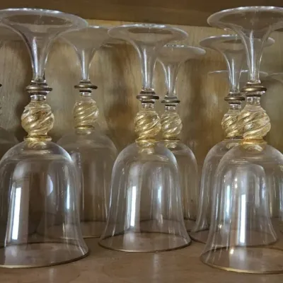 Sale Photo Thumbnail #11: Hand blown Italian Murano glasse