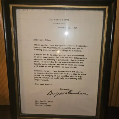 Sale Photo Thumbnail #22: Letter from President Eisenhower - believed to be a reproduction