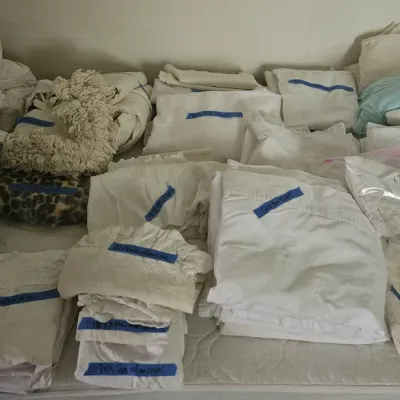 Sale Photo Thumbnail #36: lots of linens