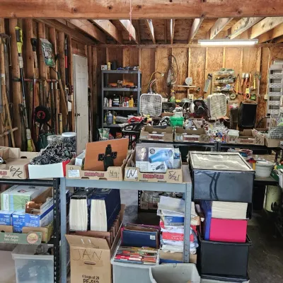 Sale Photo Thumbnail #52: Everyday kitchen, tools & office supplies in the garage