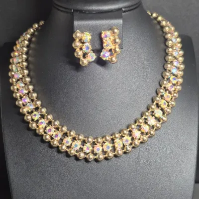 Aurora Borealis Demi Purure Necklace / Bracelet / Earrings ~ set 4