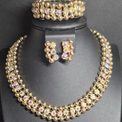 Aurora Borealis Demi Purure Necklace / Bracelet / Earrings ~ set 4