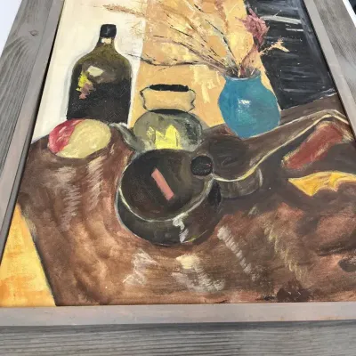 Painting In Gray Frame 