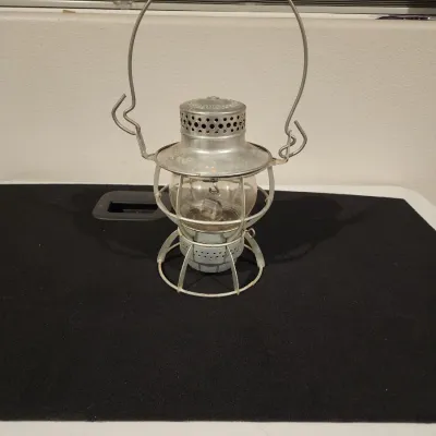 Vintage Dressel Arlington NJ Railroad Lantern Short Globe Train Lamp Antique