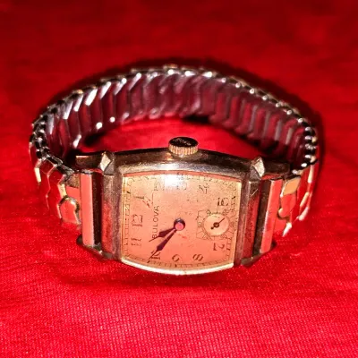 Vintage 1944 Bulova Lieutenant 14k Rose Gold Filled Mechanical Watch