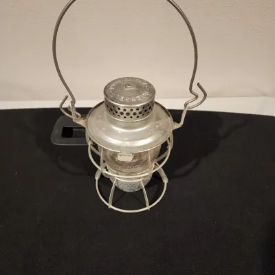 Vintage Dressel Arlington NJ Railroad Lantern Short Globe Train Lamp Antique