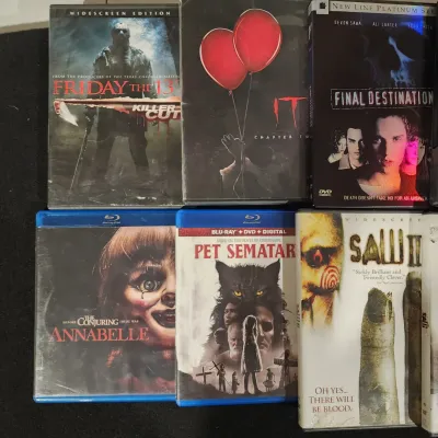 Lot of Horror Movies DVD & Blu-ray Set - Saw Friday 13th Halloween IT & More