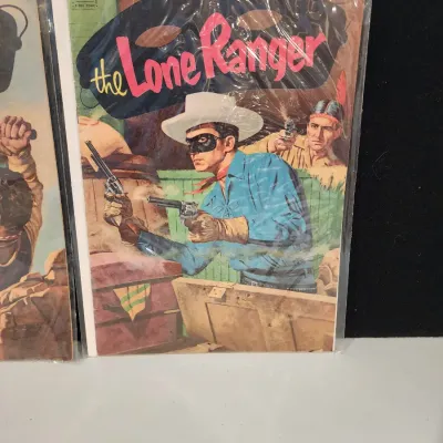 Lot of Vintage The Lone Ranger Comics Books Golden Age Dell Western Westerns 1950s Rare In Great Condition