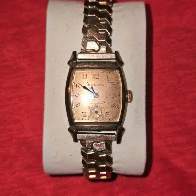 Vintage 1944 Bulova Lieutenant 14k Rose Gold Filled Mechanical Watch