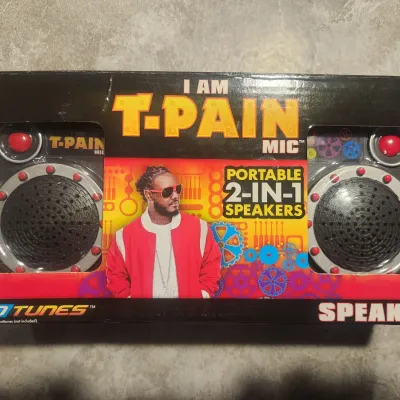 Pro Tunes I Am T-Pain Portable 2-In-1 Speakers Toy New In Box 2011 Vintage