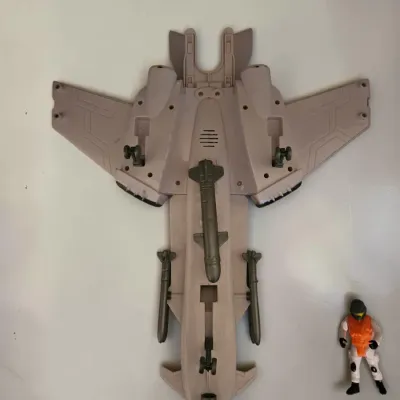 Vintage GI Joe Air Strike Jet Fighter Night Conquest X-71A With Action Figure