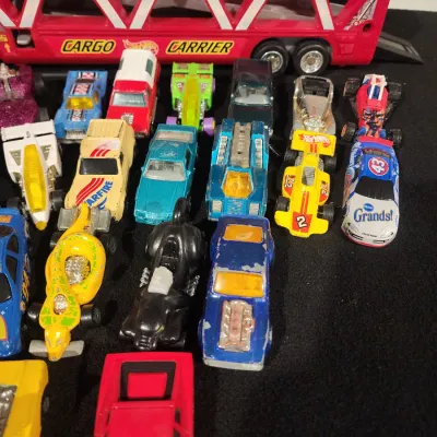 Hot Wheels Cargo Carrier Transporter Truck Case Lot - Vintage Diecast Cars Lot