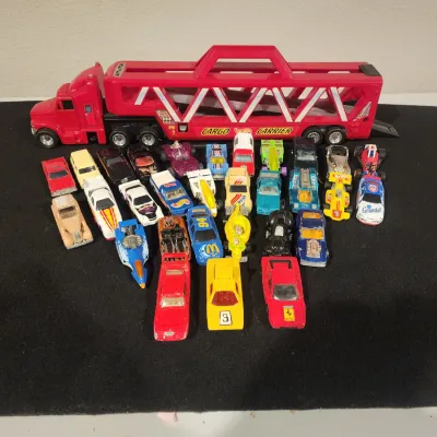 Hot Wheels Cargo Carrier Transporter Truck Case Lot - Vintage Diecast Cars Lot
