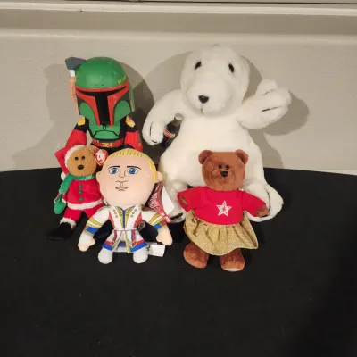 Plush Lot - Vintage Coca-Cola Bear WWE Cody Rhodes Star Wars Boba Fett