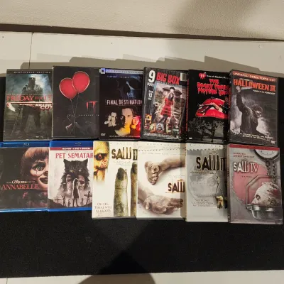 Lot of Horror Movies DVD & Blu-ray Set - Saw Friday 13th Halloween IT & More