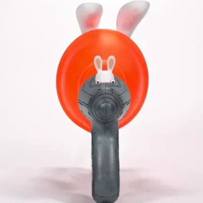 McFarlane Toys Rayman Raving Rabbids Super Plunger Blaster Fart Gun Working