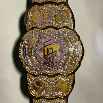 Vintage AEW All Elite Wrestling World Championship Title Belt Authentic Design Toy