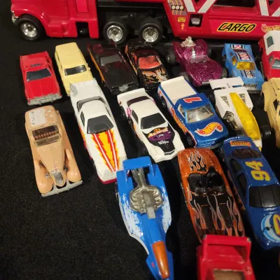 Hot Wheels Cargo Carrier Transporter Truck Case Lot - Vintage Diecast Cars Lot