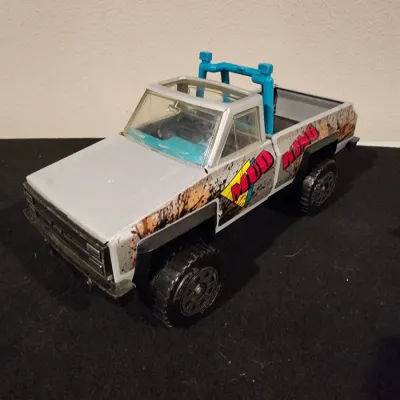 Vintage Toy Vehicle Lot - Tonka Mud King Truck Beetle Bobcat