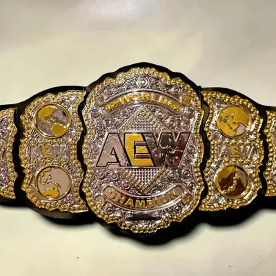 Vintage AEW All Elite Wrestling World Championship Title Belt Authentic Design Toy
