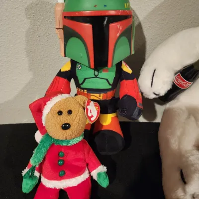 Plush Lot - Vintage Coca-Cola Bear WWE Cody Rhodes Star Wars Boba Fett
