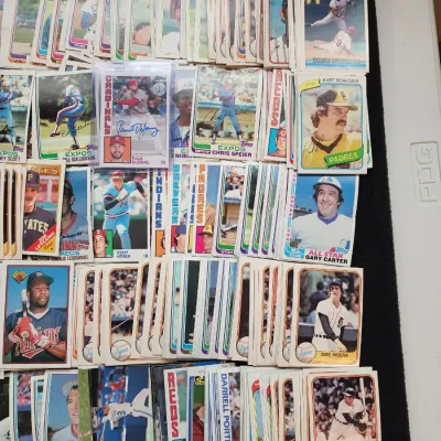 Huge Vintage Baseball Card Lot Paul Dejong Auto Kirby Puckett - Topps Baseball - Over 300 Cards