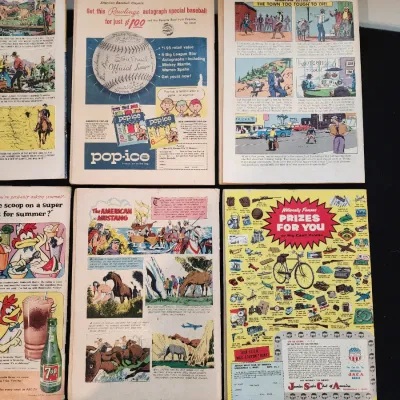 Vintage Dell Western Comic Book Lot of 8 1959 Gunsmoke Rifleman Fury Rare