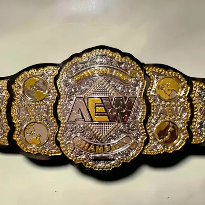 Vintage AEW All Elite Wrestling World Championship Title Belt Authentic Design Toy