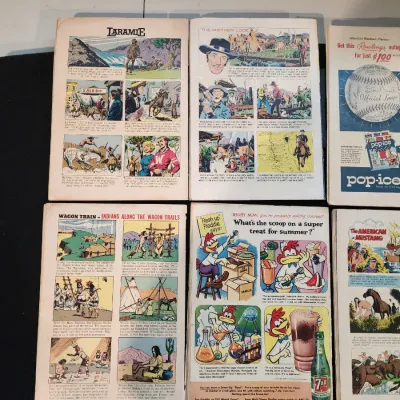 Vintage Dell Western Comic Book Lot of 8 1959 Gunsmoke Rifleman Fury Rare