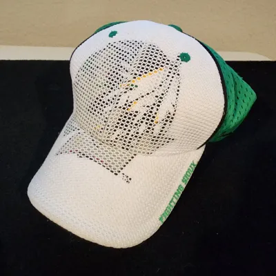 Rare Vintage University of North Dakota UND Fighting Sioux Foam Finger & Fitted Cap Small Retired Logo