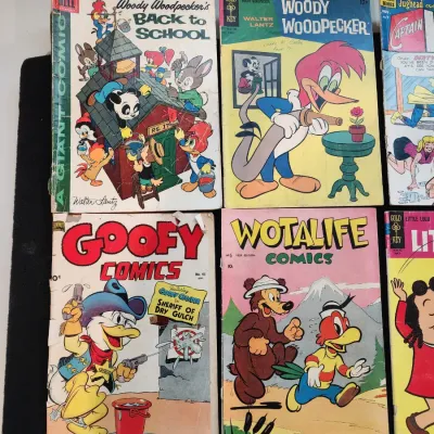 Vintage Comic Book Lot of 1950s 1960s Archie Little Lulu Goofy Woody Woodpecker
