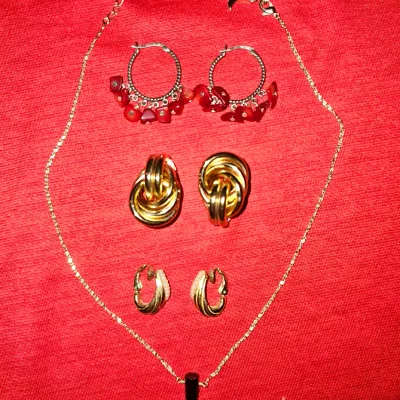 Sterling Silver Designer Jewelry Lot | 3 Pairs of Earrings and Necklace