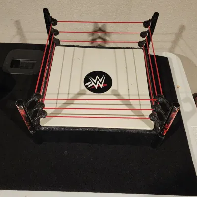WWE Mattel Toy Lot: Championship & United States Belts with Wrestling Ring
