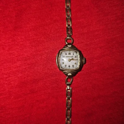 Vintage Jewelry Lot | Westfield Gold Watch, Gold Designer Necklace, and Native American Handmade Earrings