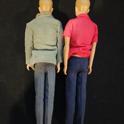 Vintage Mattel Ken Barbie Doll Lot Blonde Hair Blue Eyes Hawthorne California Rare 1960s