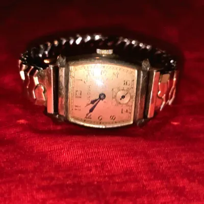 Vintage 1944 Bulova Lieutenant 14k Rose Gold Filled Mechanical Watch